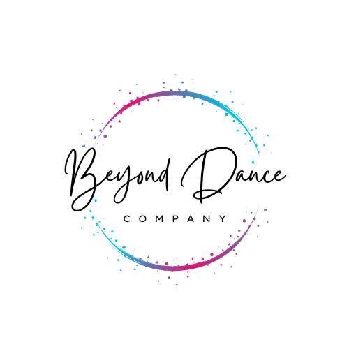 Beyond Dance in script, with a colourful circle around it