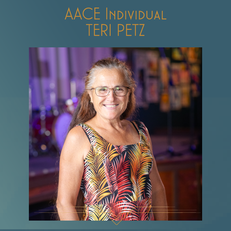 Recipient of the AACE Individual Award Teri Petz