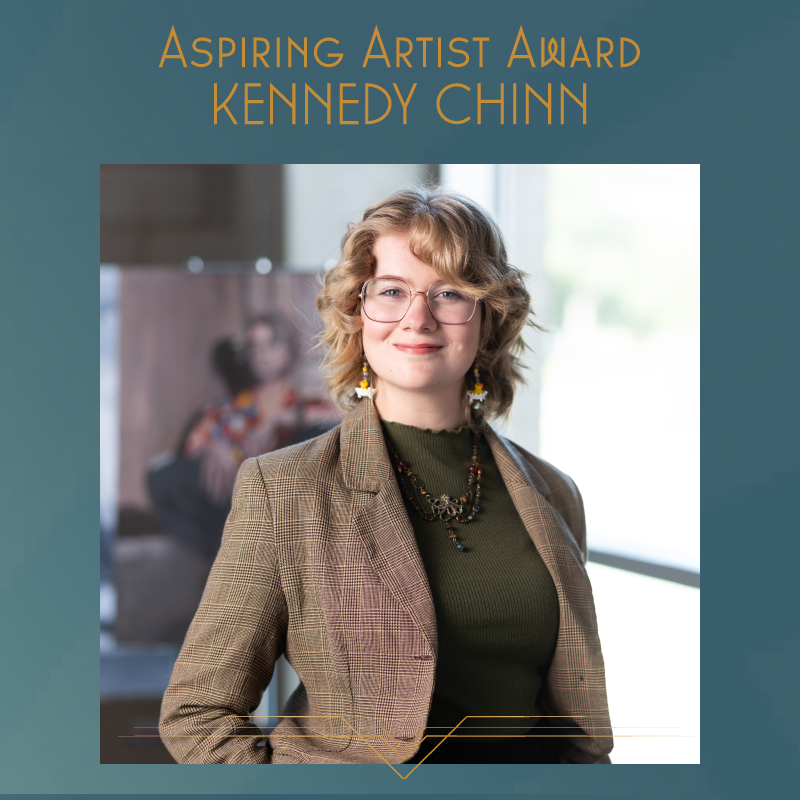 Recipient of the Aspiring Artist Award Kennedy Chinn