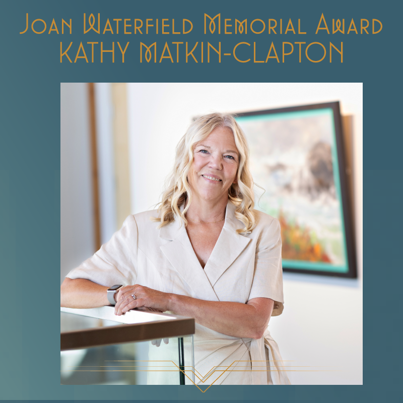 Recipient of the Joan Waterfield Memorial Award Kathy Matkin Clapton 