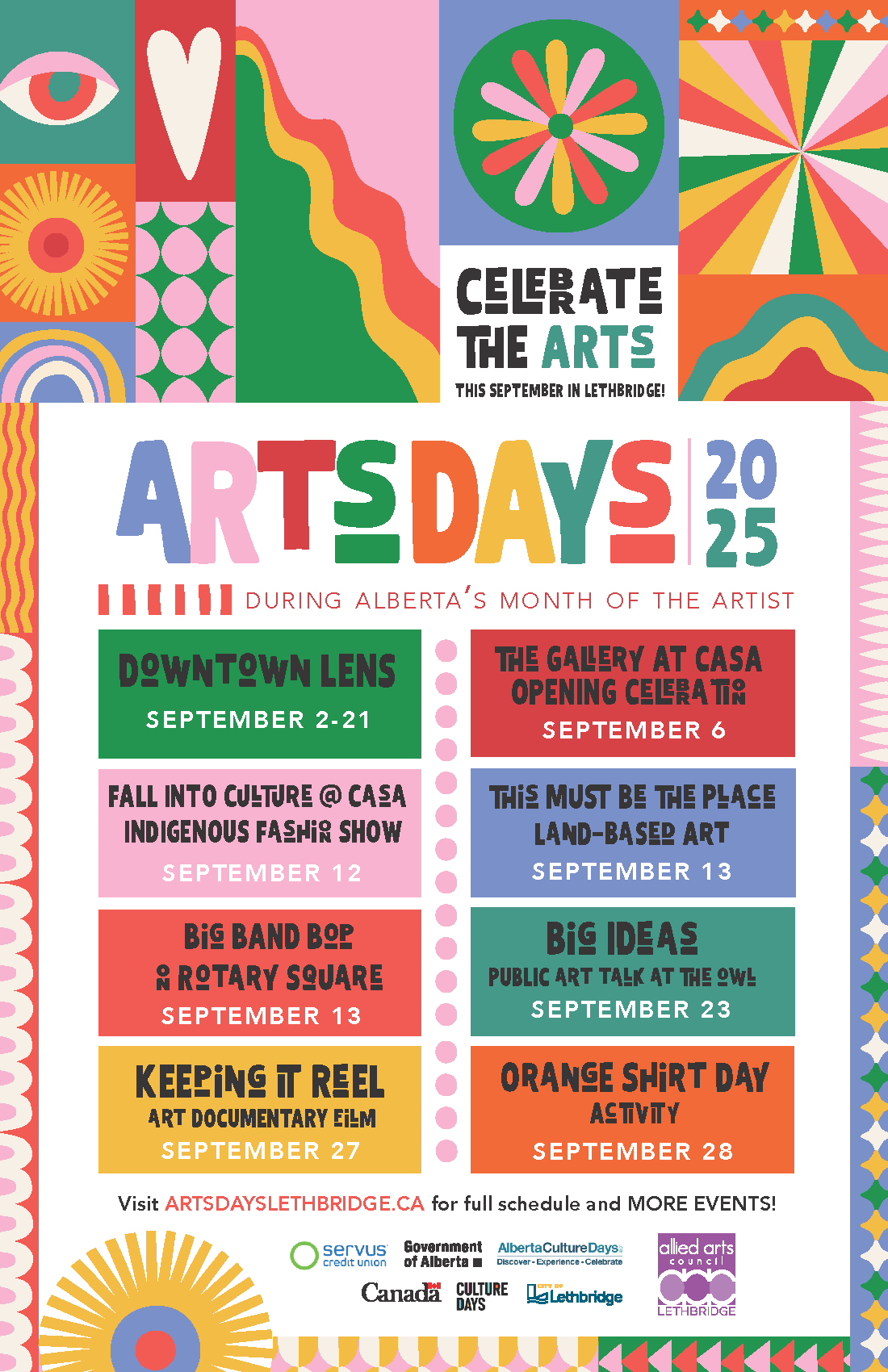 Colourful Arts Days Handbill