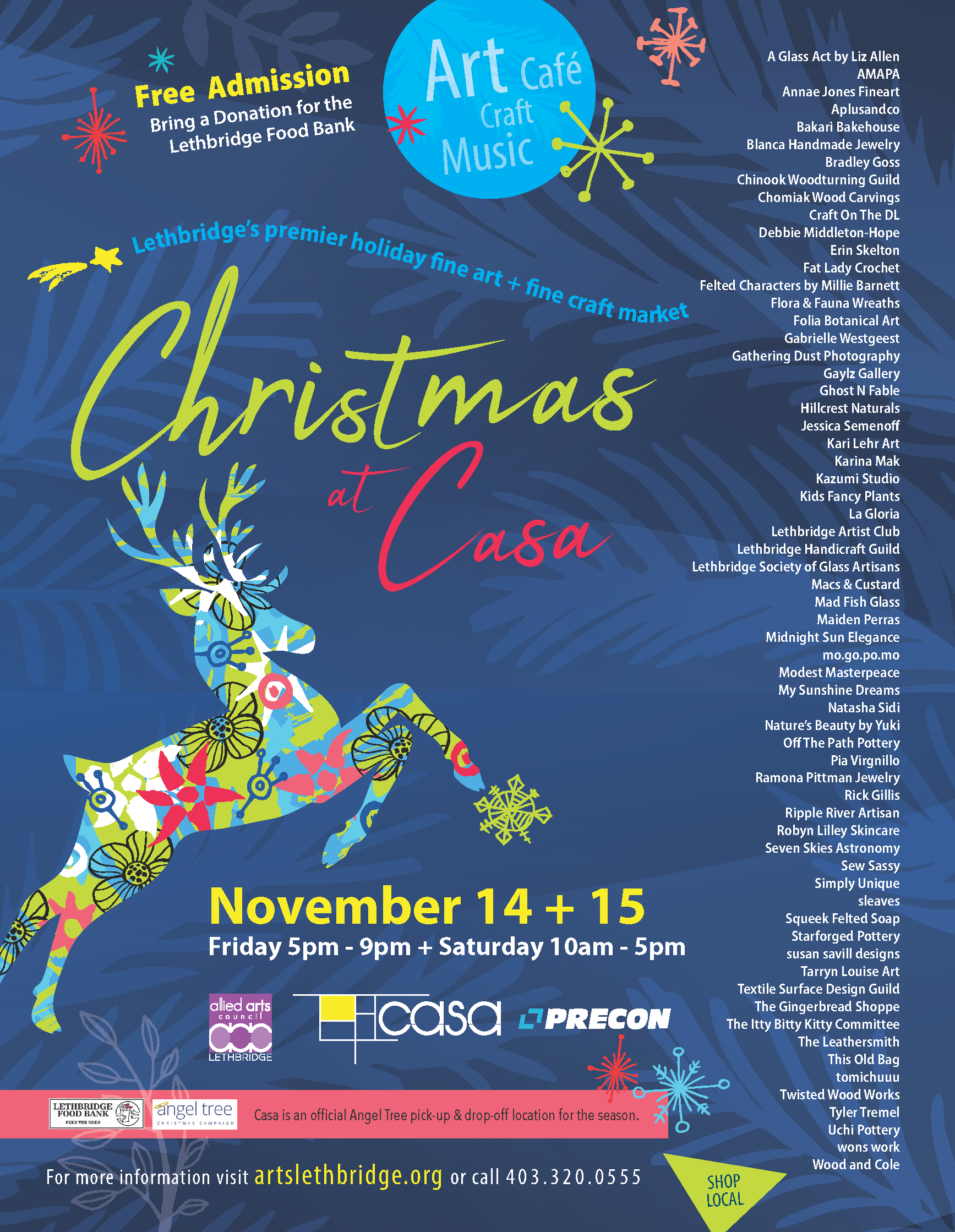 Christmas at Casa poster with vendors