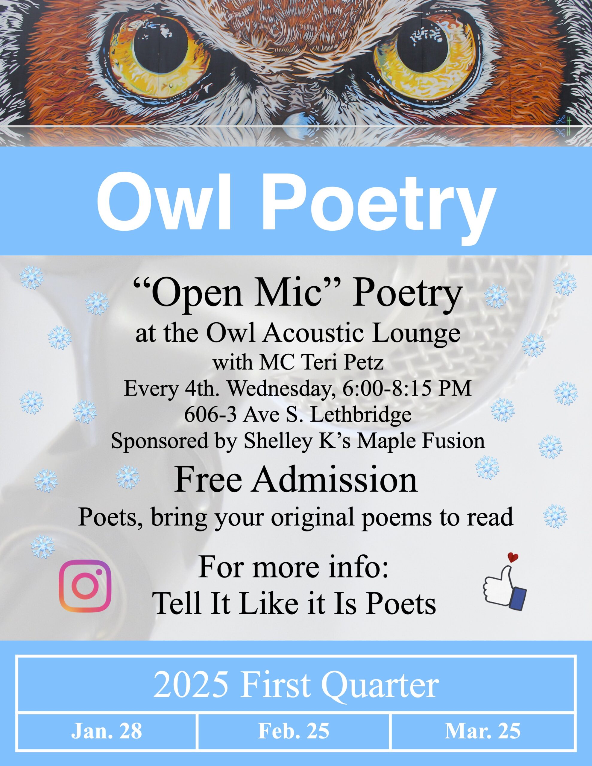 Owl Poetry Open Mic