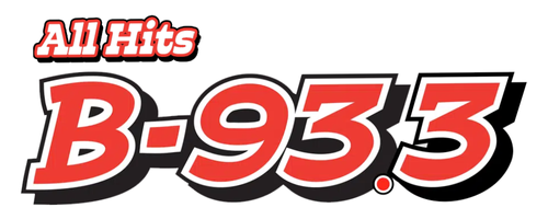 B93.3 logo in red and black