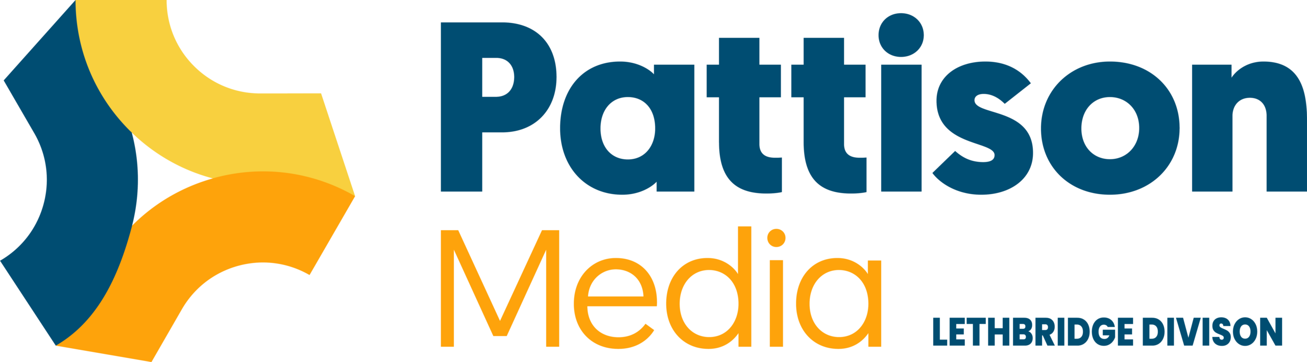 Pattison Media logo in blue and orange